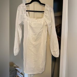 Free People Mini White Sleeve Dress